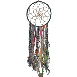Boho Dreamcatcher Multicolored Ribbons Wall Decor Macrame Art